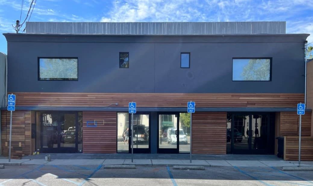 picture of freshly installed wood siding